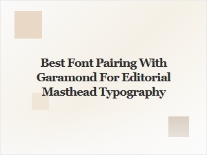 Elegant Script Accents for Garamond Mastheads